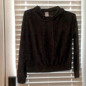 NWOT No Boundaries Junior's Knit Pullover Ribbed / Hoodie Size L 11-13